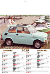 Calendario auto d'epoca