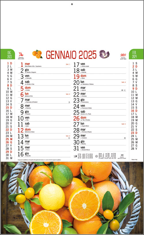 Calendario Frutta e Ortaggi