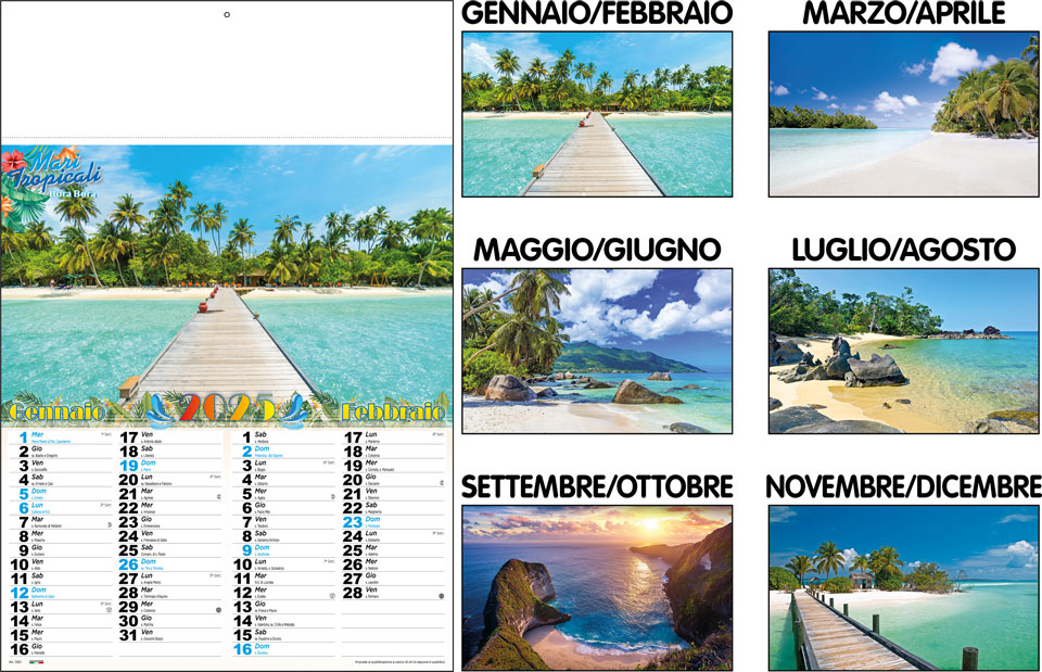 Calendari Mari Tropicali