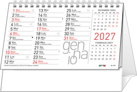 Calendario spiralato da tavolo Cigno