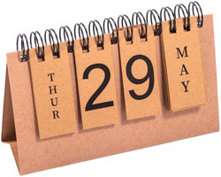 Calendario spiralato da scrivania Perpetuo