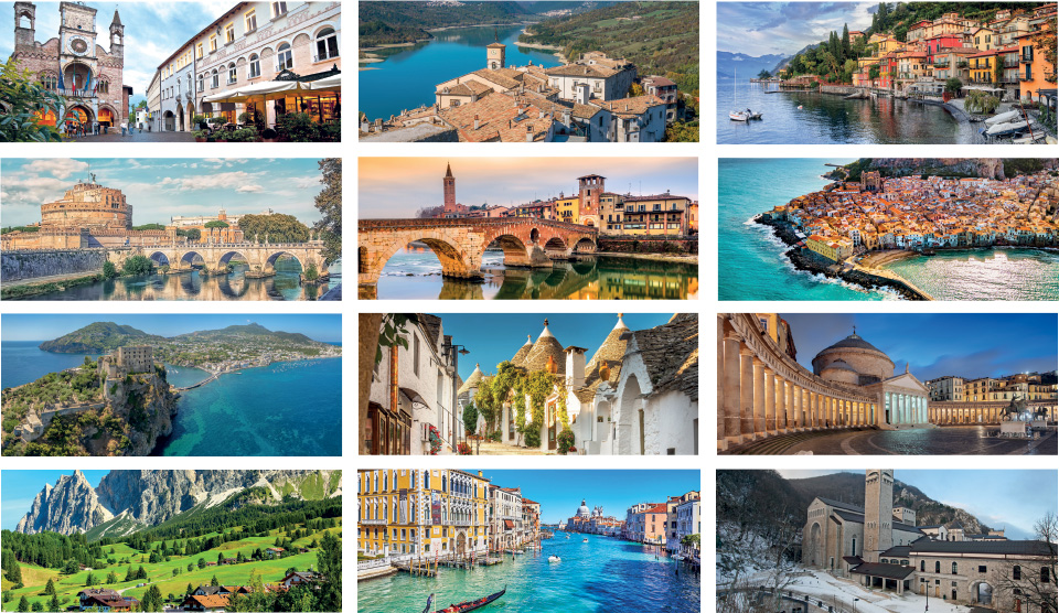 Calendari da banco Paesaggi e Città