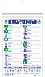 Calendario passafoglio California blu