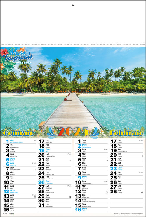 Calendario Mari Tropicali