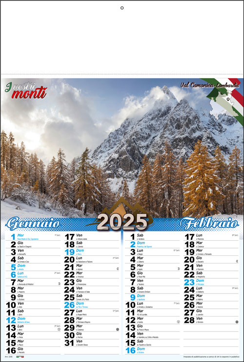 Calendario Montagna
