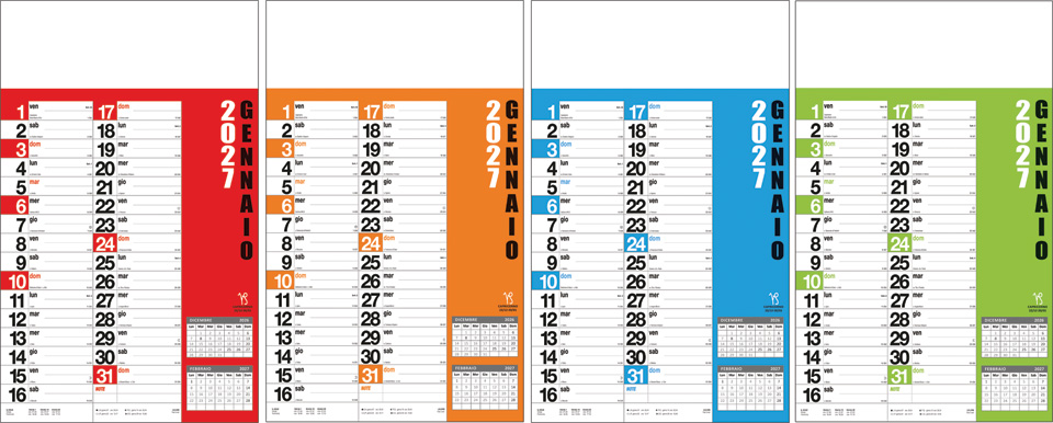 Colori Calendario Portoghese