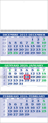 Calendario trittico Triplete